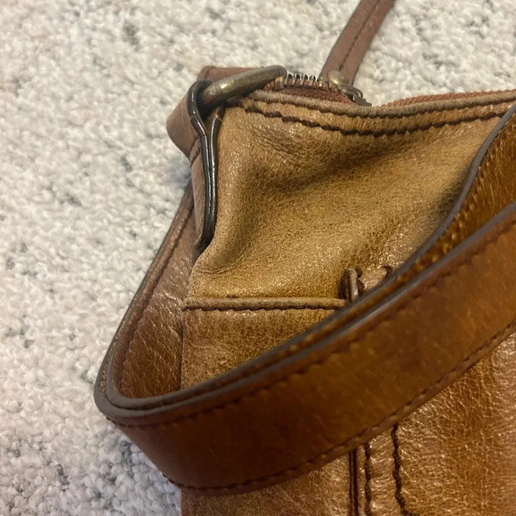 Marks  and Spencer vintage crossbody bag brown in good used condition - Picture 3 of 11